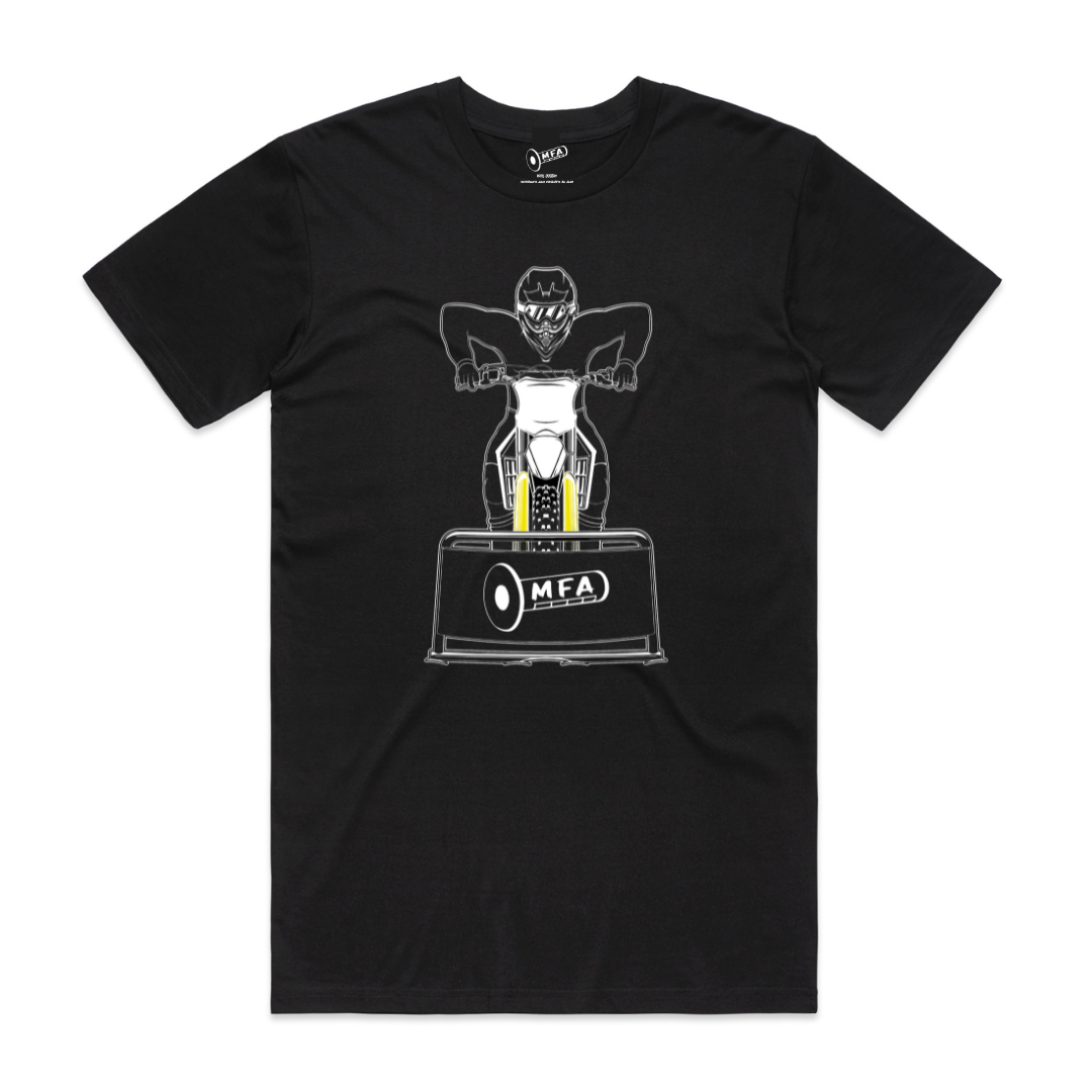 MFA - Mens Moto Gate Black Tee* (AS 5051)