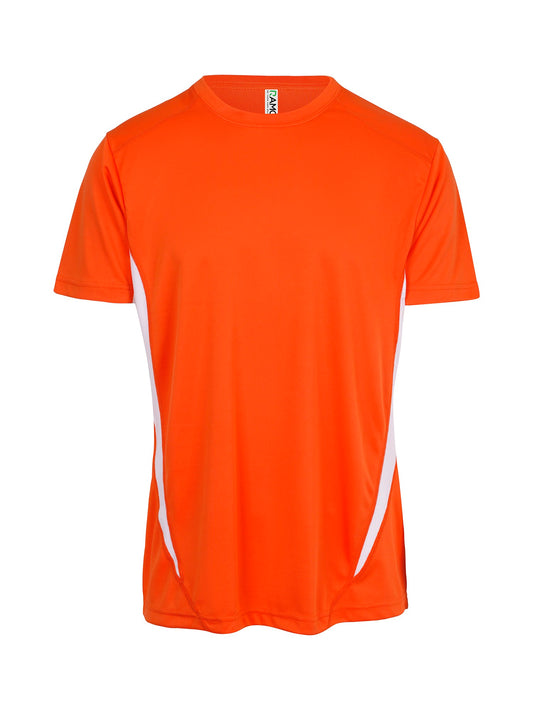 Men's Accelerator Quick Dry Tee | Orange/White