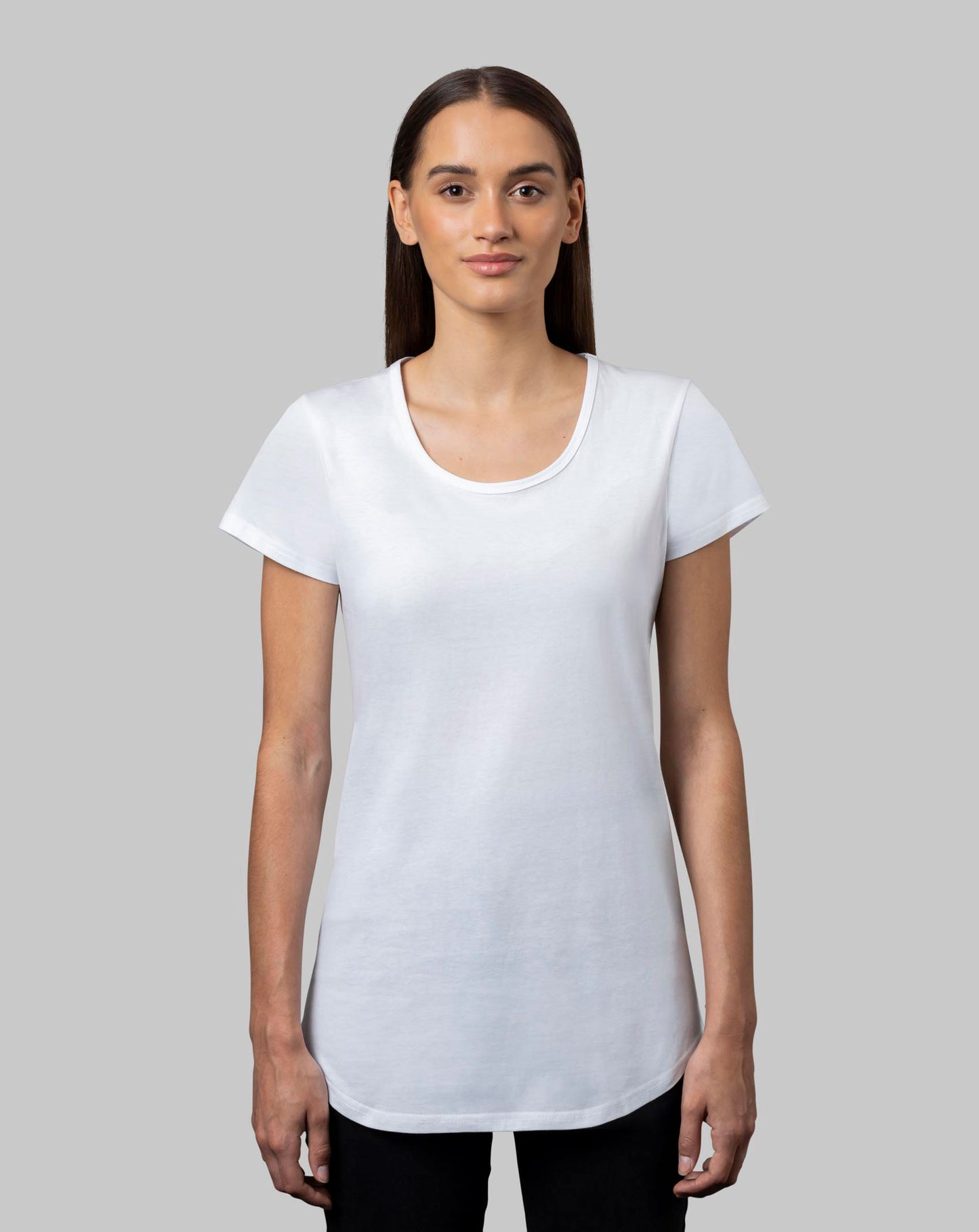 Women's Curved Hem Tee | 6 Colours