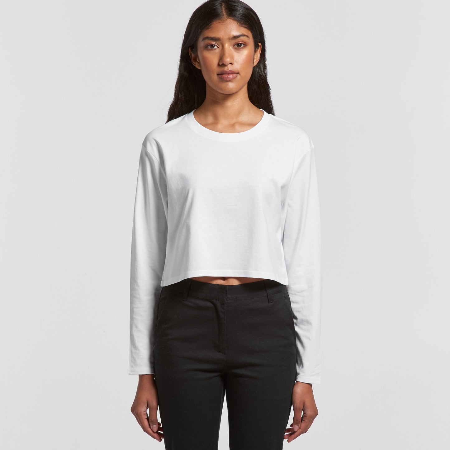 Womens Crop Long Sleeve Tee | 2 Colours