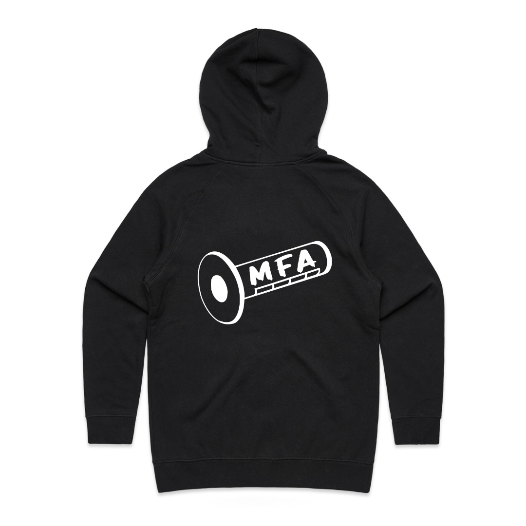 MFA - Mens MFA Design Black Hoodie (AS 5101)