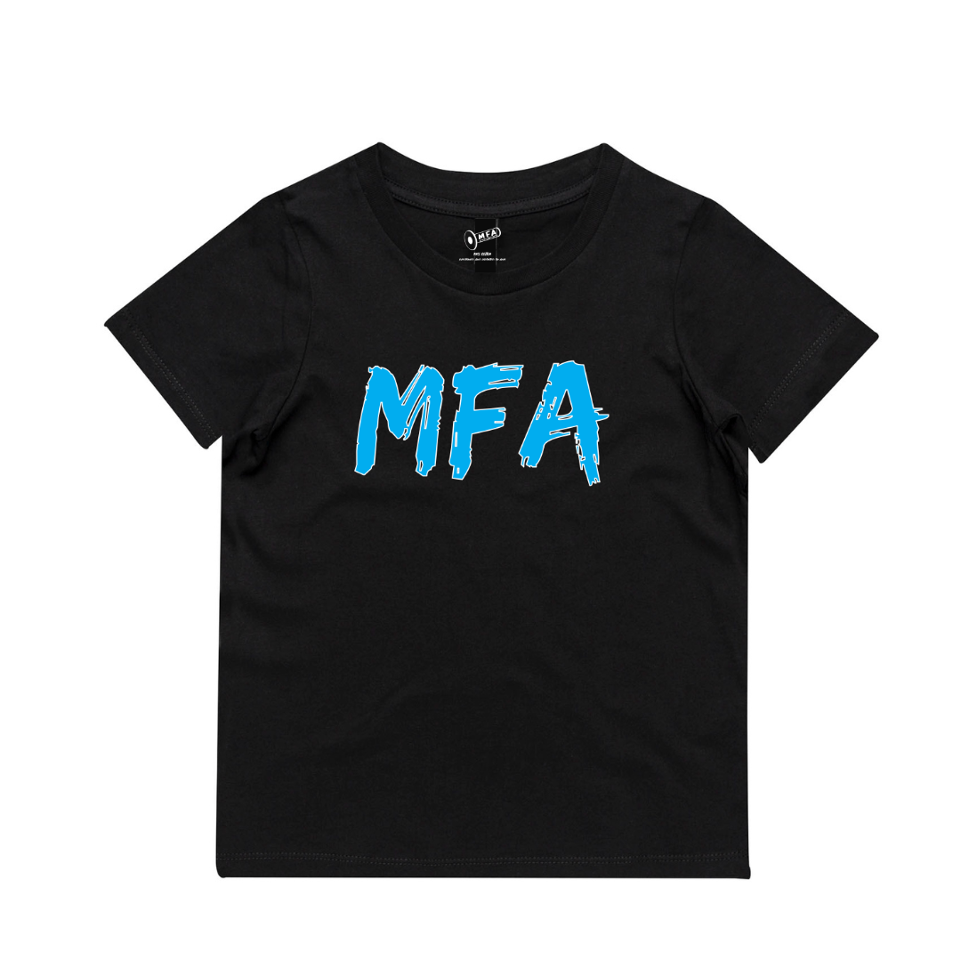 MFA - Kids Moto Fam Apparel (BLUE PRINT) Black Tee* (AS3005/3006)