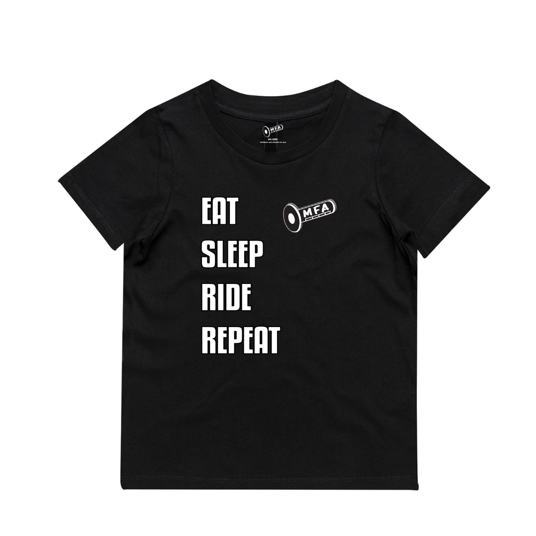 MFA - Kids Eat Sleep Black Tee* (AS3005/3006)