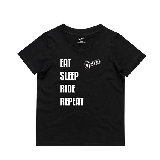 MFA - Kids Eat Sleep Black Tee* (AS3005/3006)