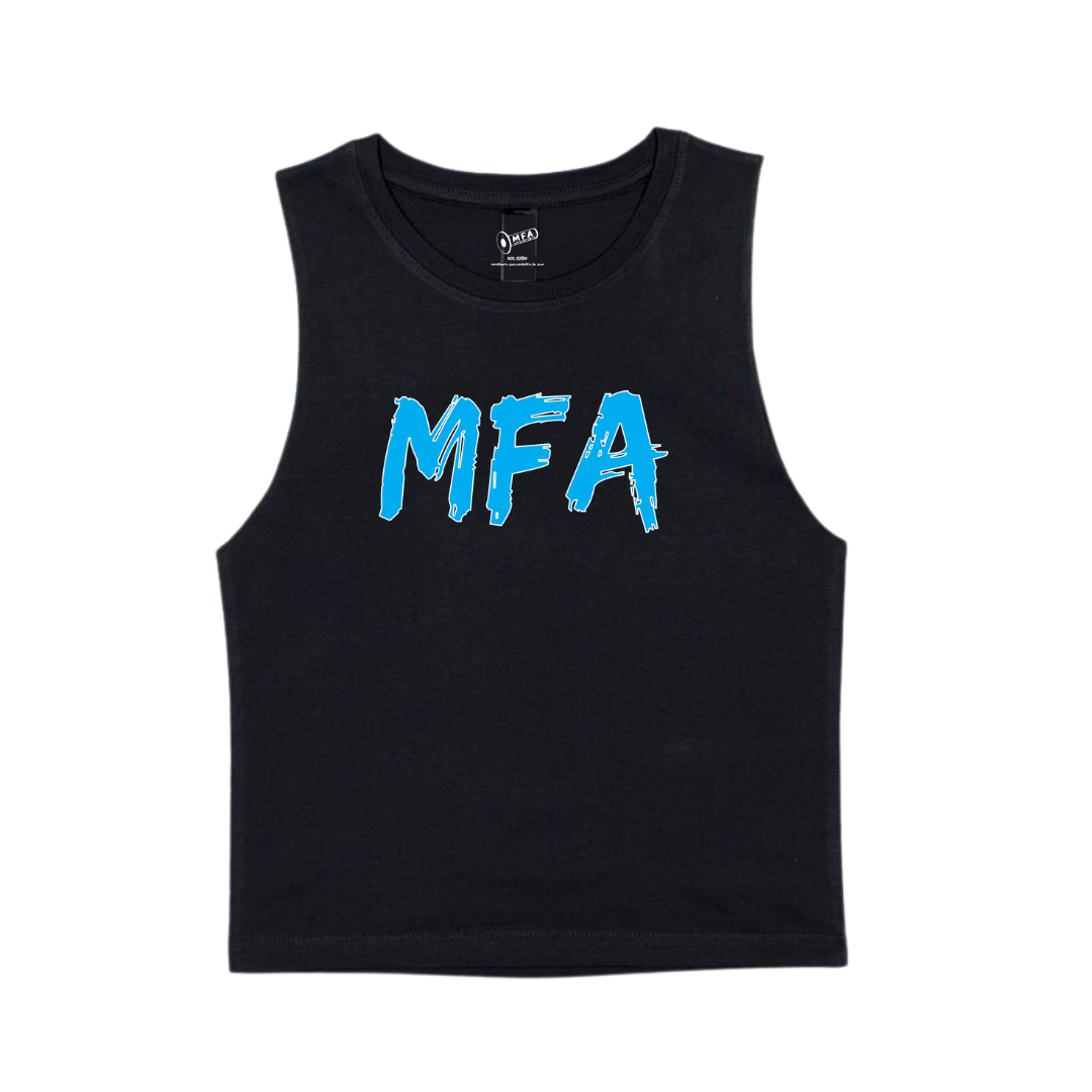 MFA - Kids Blue Logo Black Tank* (AS3009)