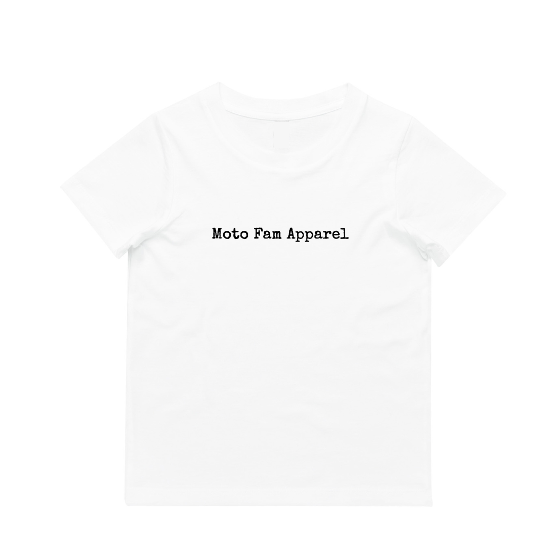 MFA - Moto Fam Apparel Kids White Tee* (AS3005/3006)