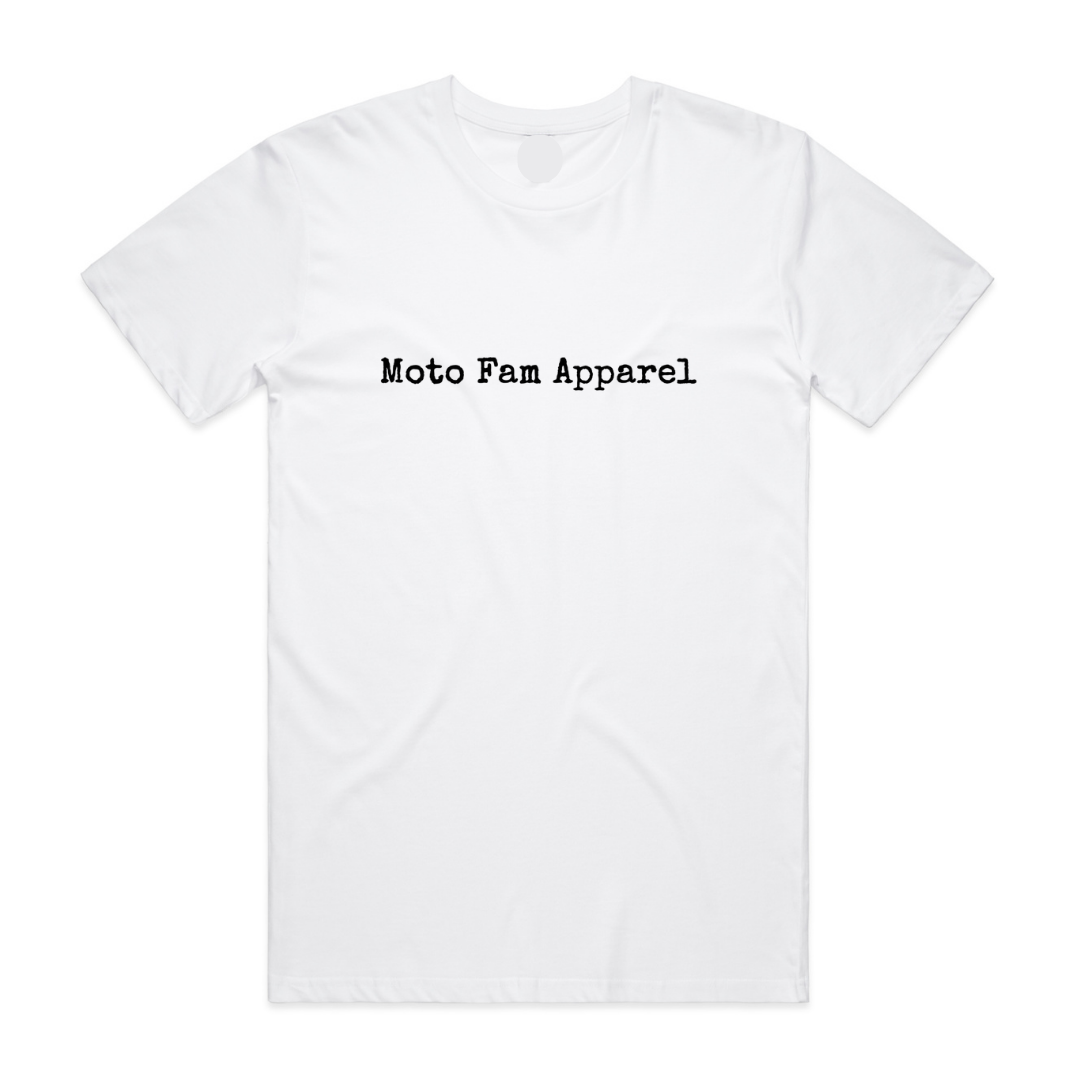MFA - Moto Fam Apparel Mens White Tee* (AS 5051)