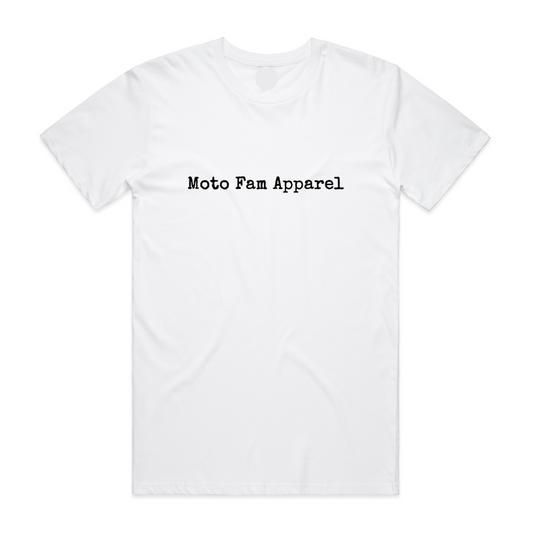 MFA - Moto Fam Apparel Mens White Tee* (AS 5051)