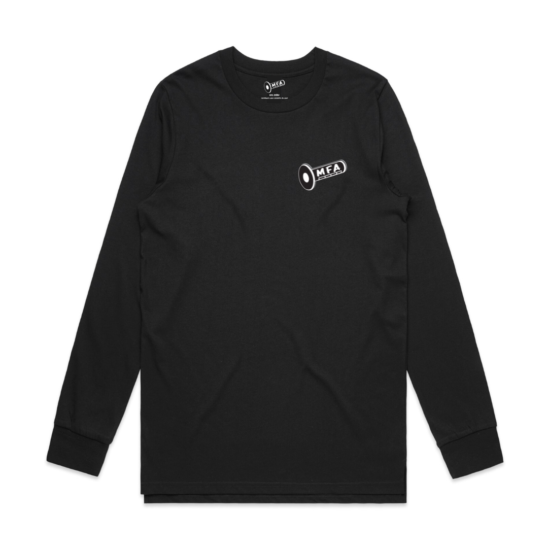 MFA - Mens Logo Black Long Sleeve Tee* (AS 5029)