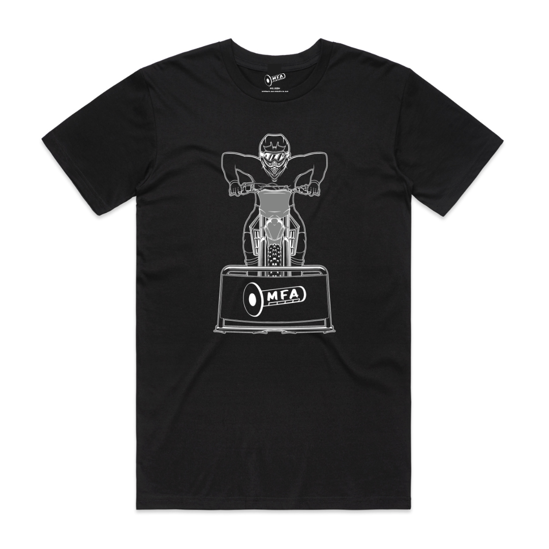 MFA - Mens Moto Gate Black Tee* (AS 5051)