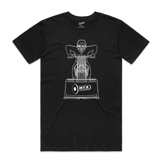 MFA - Mens Moto Gate Black Tee* (AS 5051)