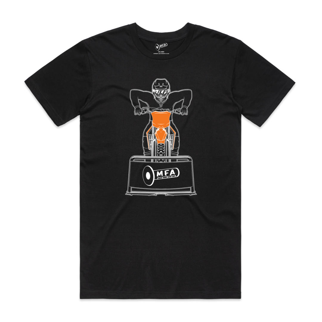 MFA - Mens Moto Gate Black Tee* (AS 5051)