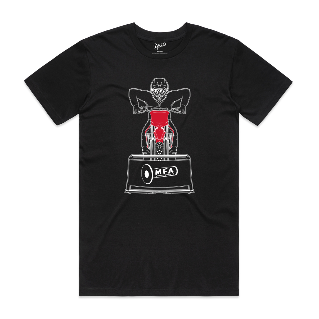 MFA - Mens Moto Gate Black Tee* (AS 5051)