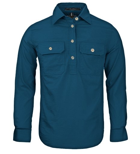 Pilbara Shirt - Ladies Long Sleeve Standard Weight Closed Front - 10 Colours