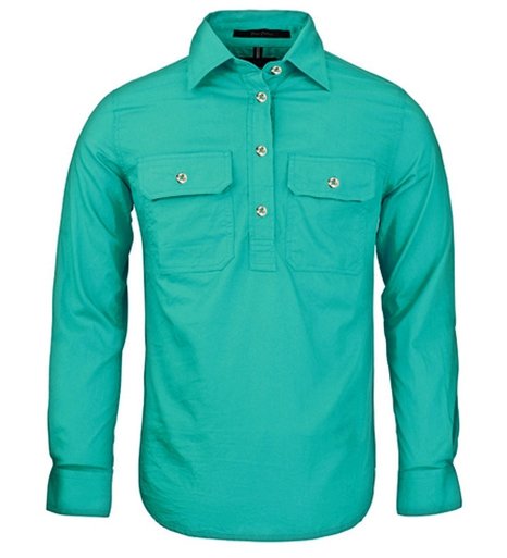 Pilbara Shirt - Ladies Long Sleeve Standard Weight Closed Front - 10 Colours