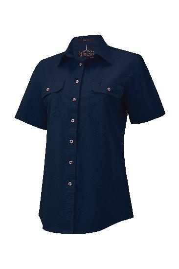 Pilbara Shirt - Ladies Short Sleeve Standard Weight Open Front - 3 Colours