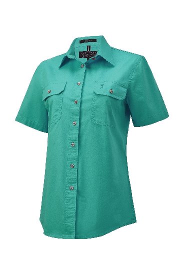Pilbara Shirt - Ladies Short Sleeve Standard Weight Open Front - 3 Colours