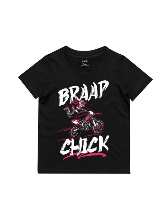MFA - Kids Braap chick Black Tee* (AS3005/3006)