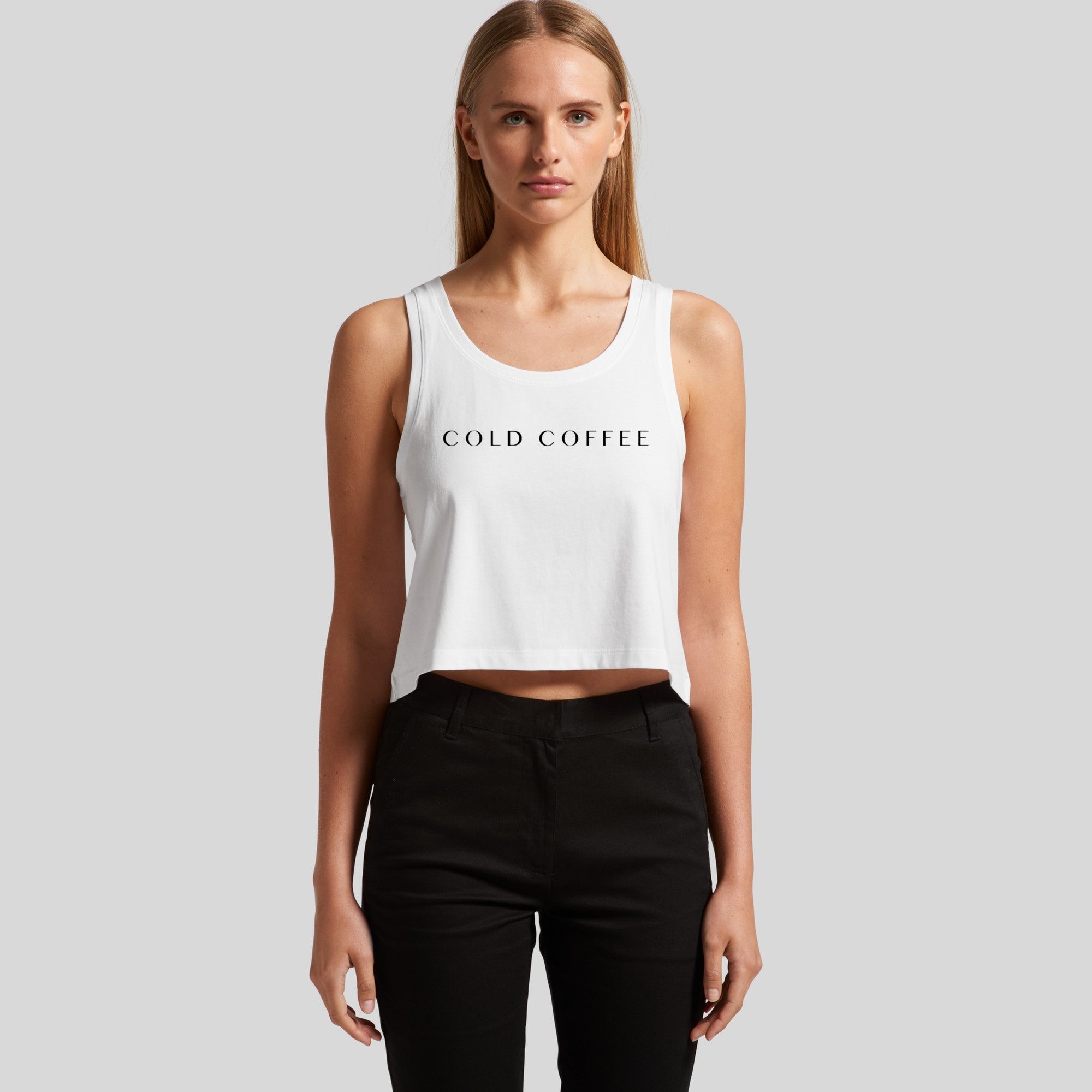 Cold Coffee - Women's Crop Singlet (AS 4031)