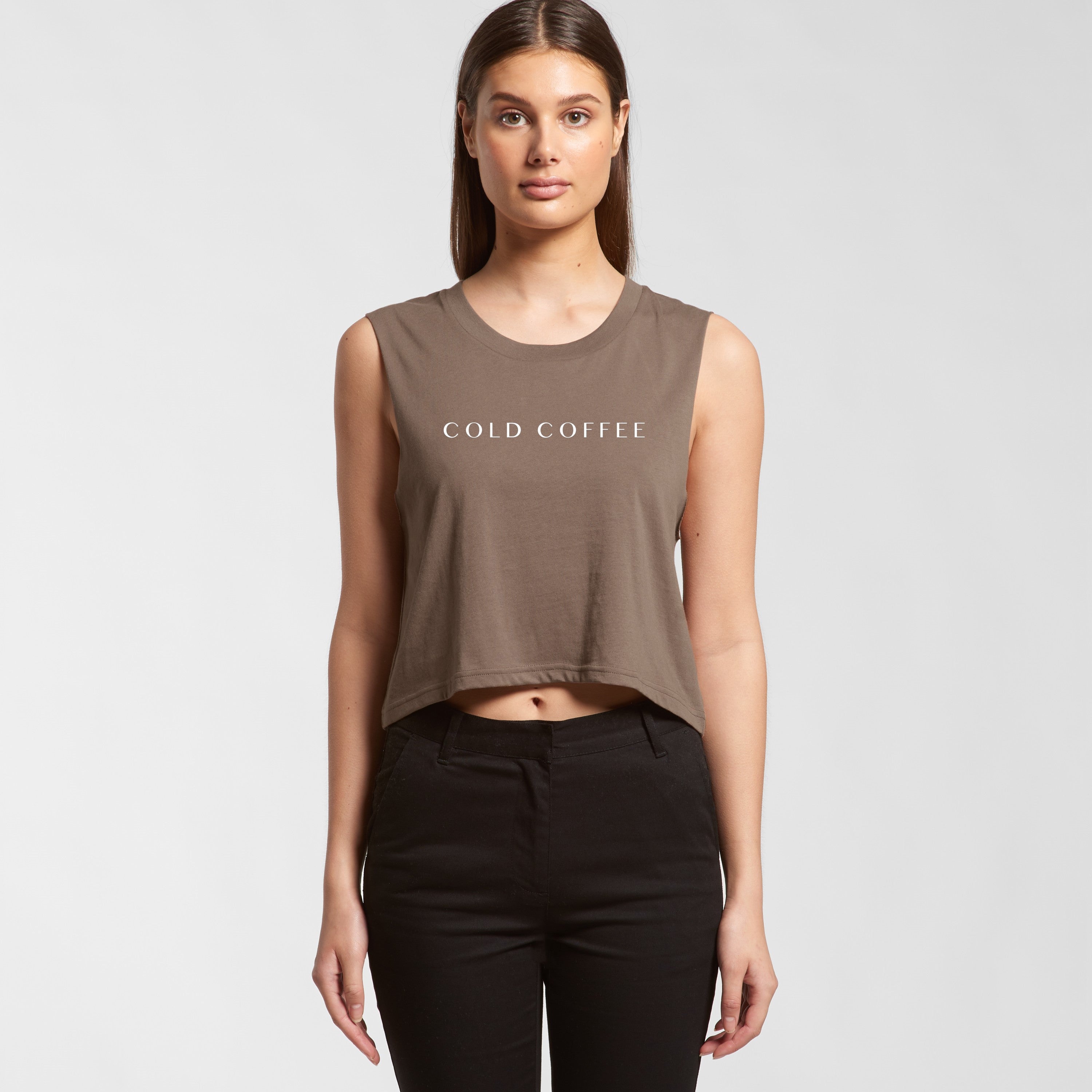Cold Coffee - Women's Crop Tank (AS 4068)*