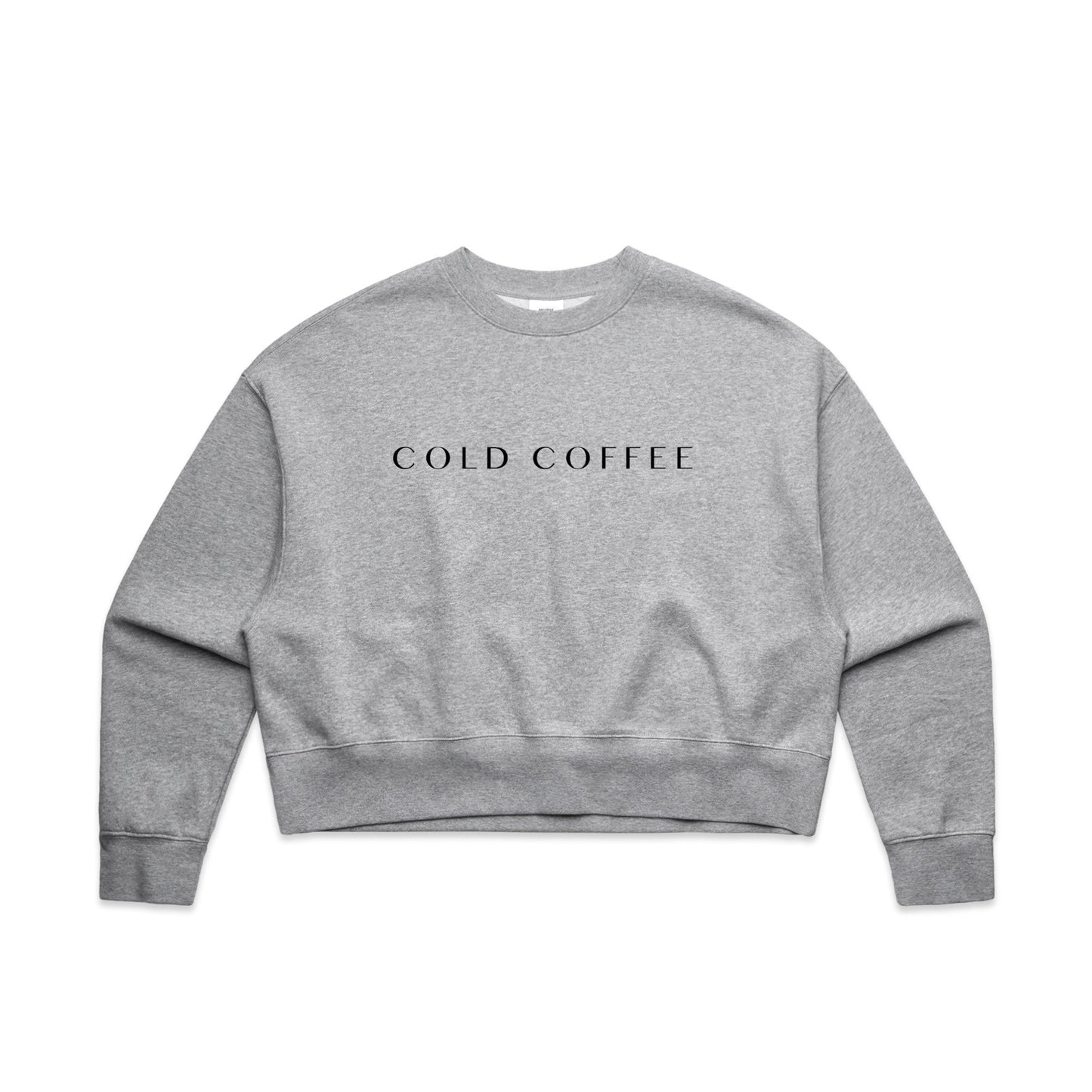 Cold Coffee - Women's Oversized Crop Crew (AS 4124)