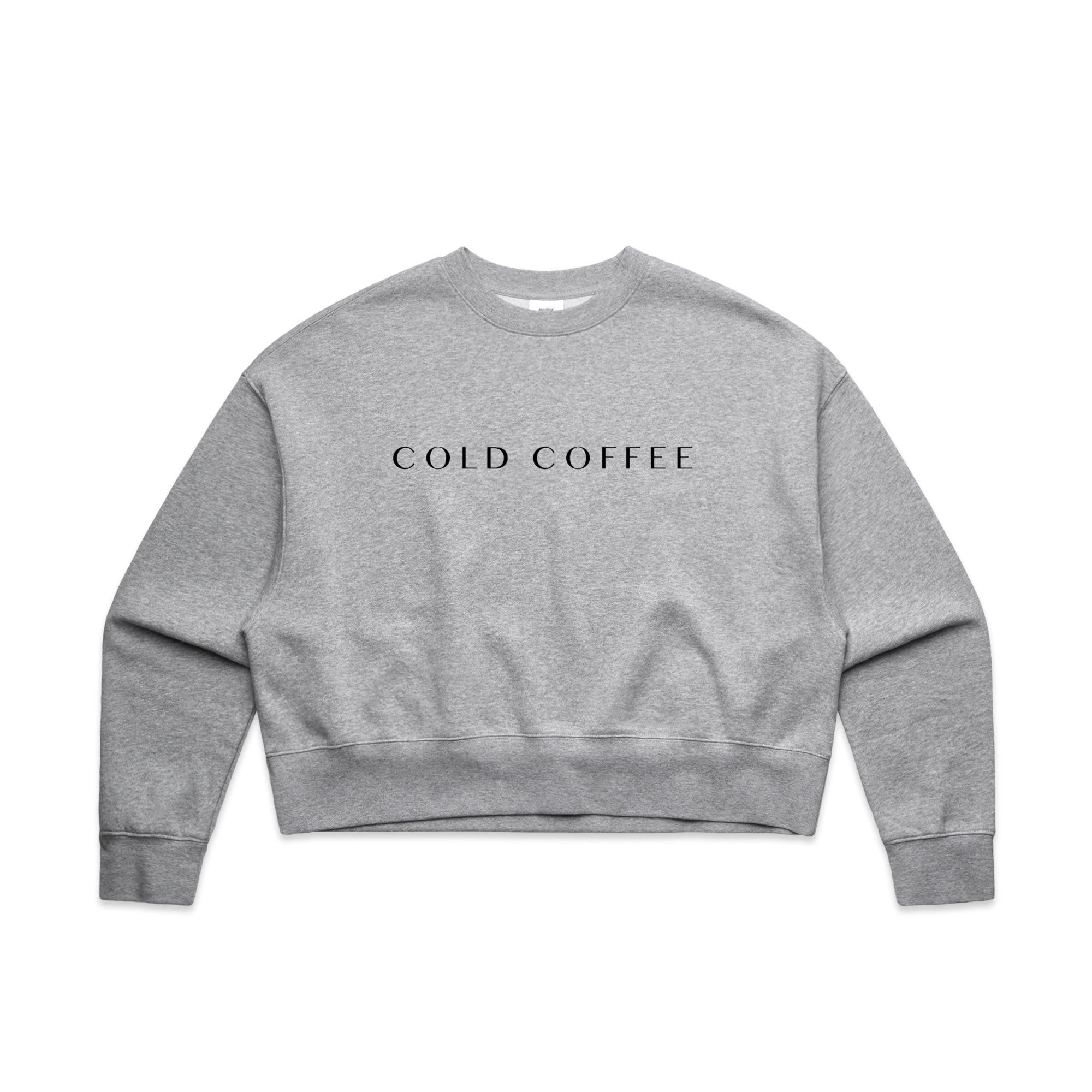 Cold Coffee - Women's Oversized Crop Crew (AS 4124)
