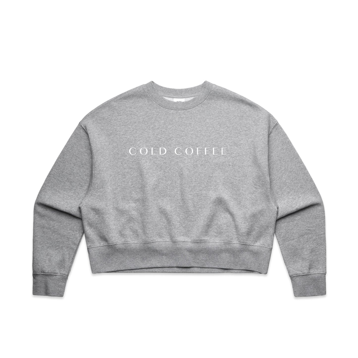 Cold Coffee - Women's Oversized Crop Crew (AS 4124)