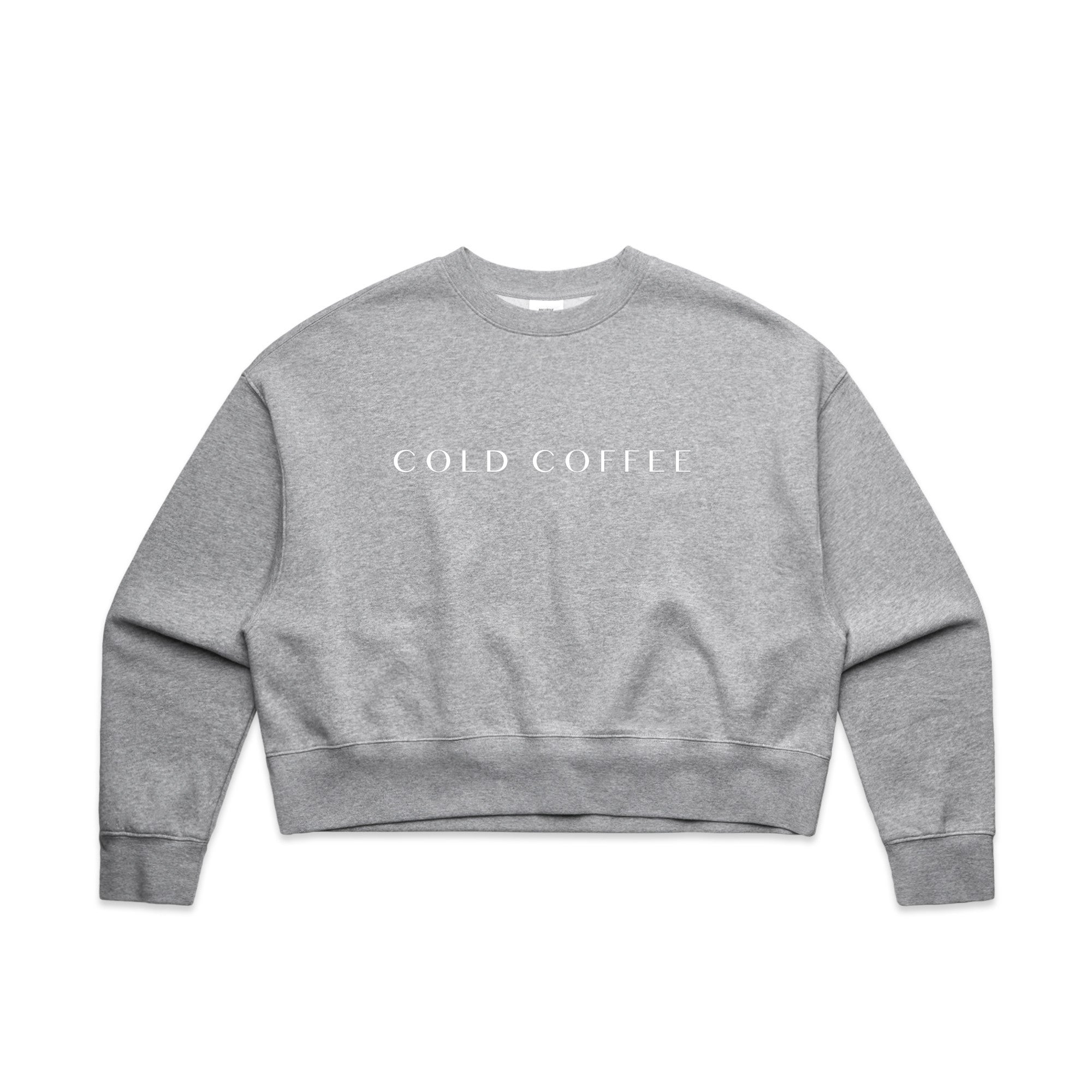 Cold Coffee - Women's Oversized Crop Crew (AS 4124)
