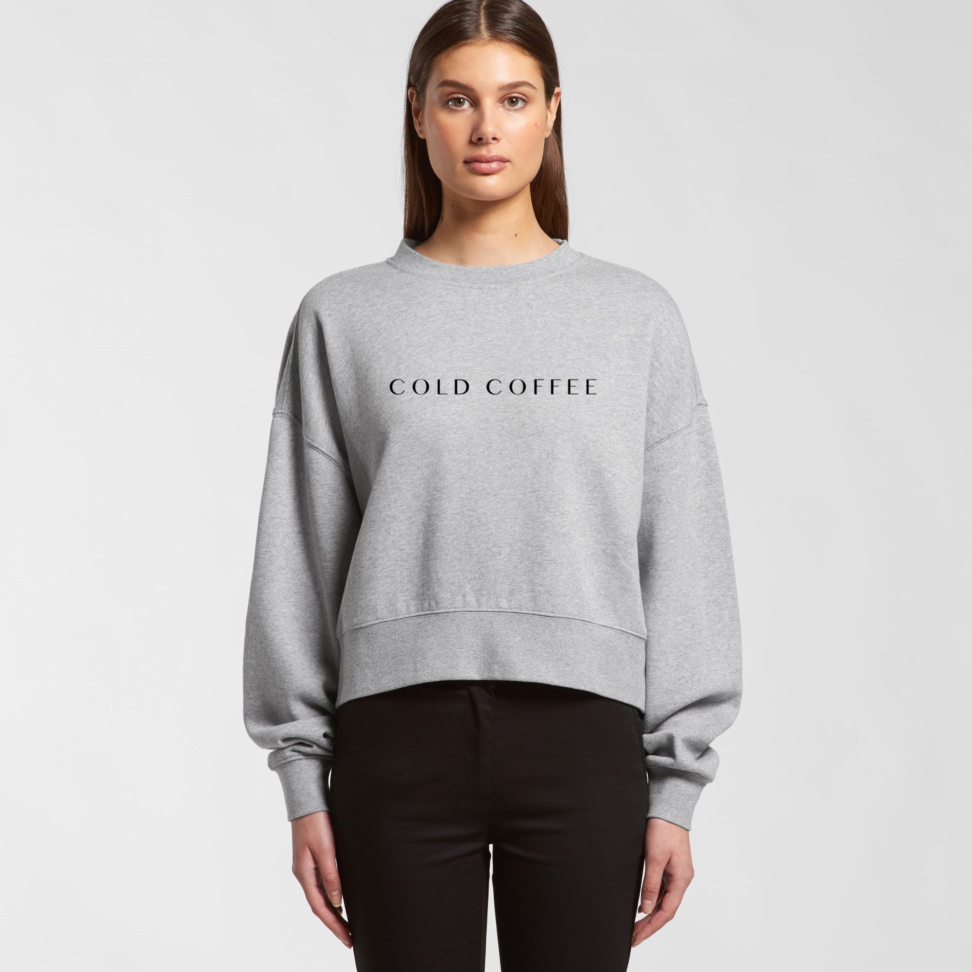 Cold Coffee - Women's Oversized Crop Crew (AS 4124)